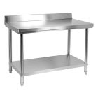 YATO YG-09031 GASTRO Inox munkaasztal alsó polccal hátsó felhajtással