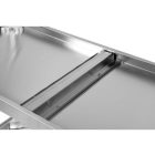 YATO YG-09031 GASTRO Inox munkaasztal alsó polccal hátsó felhajtással