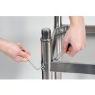 YATO YG-09031 GASTRO Inox munkaasztal alsó polccal hátsó felhajtással