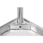 YATO YG-09031 GASTRO Inox munkaasztal alsó polccal hátsó felhajtással