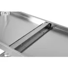 YATO YG-09033 GASTRO Inox munkaasztal alsó polccal hátsó felhajtással