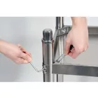 YATO YG-09033 GASTRO Inox munkaasztal alsó polccal hátsó felhajtással