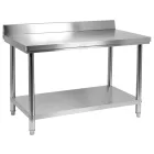 YATO YG-09034 GASTRO Inox munkaasztal alsó polccal hátsó felhajtással
