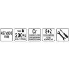 YATO YG-09051 GASTRO Aluplast polc 457 x 906 mm
