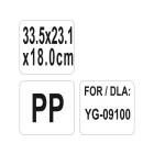 YATO YG-09104 GASTRO Műanyag tároló konyhai kocsihoz 335 x 231 x 180 mm