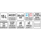 YATO YG-09201 GASTRO Ételszállító badella dupla falú 15 liter inox
