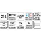 YATO YG-09203 GASTRO Ételszállító badella dupla falú 25 liter inox