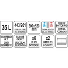 YATO YG-09204 GASTRO Ételszállító badella dupla falú 35 liter inox