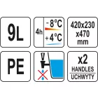 YATO YG-09249 GASTRO Italszállító badella 9,4 liter