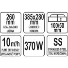 YATO YG-09303 GASTRO Vákuumkamrás vákuumfóliázó gép 260 mm 370 W