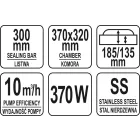 YATO YG-09304 GASTRO Vákuumkamrás vákuumfóliázó gép 300 mm 370 W