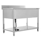 YATO YG-30903 Asztal egymedencés mosogatóval csepegtetőtálcával 1000 x 700mm