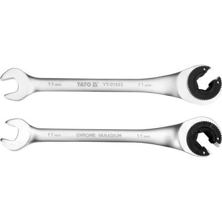 YATO YT-01333 Nyitott racsnis villáskulcs 11mm