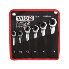   Yato YT-01344 Peremes anyás racsniskulcs készlet 6 részes 8-19mm-ig