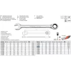 YATO YT-0189 Racsnis csillag-villáskulcs 21 mm / 290 mm 72T CrV