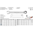 YATO YT-0195 Racsnis csillag-villáskulcs 14 mm / 190 mm 72T CrV