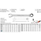 YATO YT-0196 Racsnis csillag-villáskulcs 15 mm / 200 mm 72T CrV