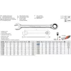 YATO YT-0199 Racsnis csillag-villáskulcs 18 mm / 235 mm 72T CrV