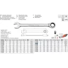 YATO YT-0200 Racsnis csillag-villáskulcs 19 mm / 245 mm 72T CrV