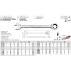 YATO YT-0203 Racsnis csillag-villáskulcs 25 mm / 335 mm 72T CrV