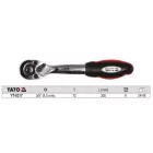 YATO YT-0317 Racsnis hajtószár 3/8" 200 mm 72T hajlított szár CrV