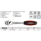 YATO YT-0324 Racsnis hajtószár 1/2" 265 mm 72T egyenes szár CrV