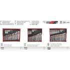 YATO YT-0365 Csillag-villáskulcs készlet 25 részes 6-32 mm CrV
