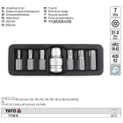 YATO YT-0416 Bithegy készlet 7 részes Torx T25-T55