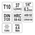 YATO YT-04302 Bit dugókulcs Torx 1/4