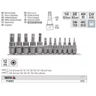 YATO YT-04331 Bit dugókulcs készlet 12 részes Torx 1/4