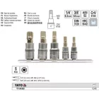 YATO YT-04360 Bit dugókulcs készlet 5 részes Spline 1/4