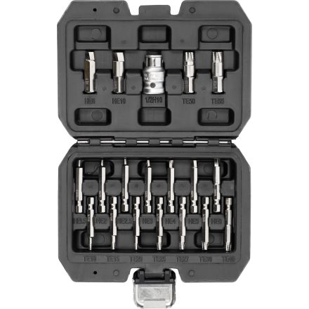 YATO YT-04584 Roncsolt csarv eltávolító készlet Torx és HEX ( imbuszcsavar eltávoító készlet)