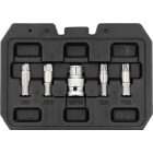 YATO YT-04584 Roncsolt csarv eltávolító készlet Torx és HEX ( imbuszcsavar eltávoító készlet)