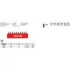 YATO YT-0471 Bithegy PZ2 1/4" 25 mm 10 db/bl