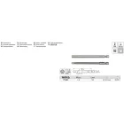 YATO YT-0495 Bithegy imbusz 4,0 + 6,0 mm 1/4" (2 db/cs)