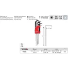 YATO YT-0501 Hosszú imbuszkulcs készlet 9 részes 1,5-10 mm CrV