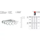 YATO YT-0504 Imbuszkulcs készlet 10 részes 1,5-10 mm CrV