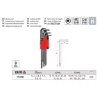 YATO YT-0506 Imbuszkulcs készlet 9 részes 1,5-10 mm CrV