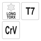 YATO YT-05491 Torx kulcs T7 hosszú