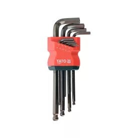   YATO YT-05671 Hosszú gömbfejű imbuszkulcs készlet 1,5mm - 10mm 9 részes
