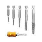 YATO YT-05903 Roncsolt csavarkiszedő készlet 1/4 col (6,3mm) bitbefogással 6 részes