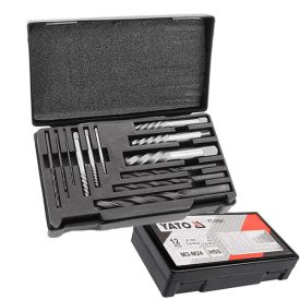   YATO YT-0591 Törtcsavar kiszedő és fúró készlet 12 részes M3-M24