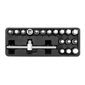   YATO YT-0599 Olajleeresztő kulcs készlet 18 részes 5/16"-3/8", 8 mm,10 mm, 7-14 mm, 10 mm, 8-17 mm 3/8" C