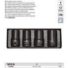 YATO YT-06030 Roncsolt csavar leszedő gépi dugókulcs készlet 4 részes 1/2 Col 17-26 mm CrMo