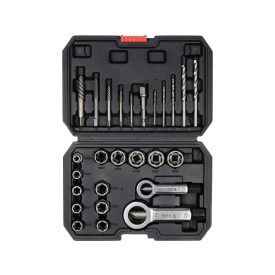   YATO YT-06037 Sérült csavar és anya kiszedő készlet 26 részes 3/8
