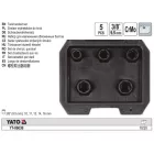 YATO YT-06038 Roncsolt csavarfej leszedő készlet 5 részes 3/8