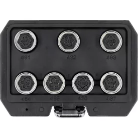   YATO YT-060395 Dugókulcs készlet 7 darabos Opel biztonsági kerékcsavarokhoz