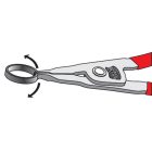 YATO YT-0607 Seeger fogó 225 mm csőrös külső