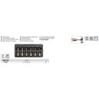 YATO YT-0623 Törtcsavar kiszedő készlet 6 részes 3/8" M2-M10