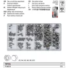 YATO YT-06775 Hatlapú zárt csavaranya készlet 150 részes M3-M10